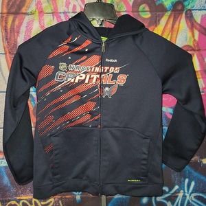 Kids Reebok Official Center Ice Washington Capitals Hooded Sweatshirt